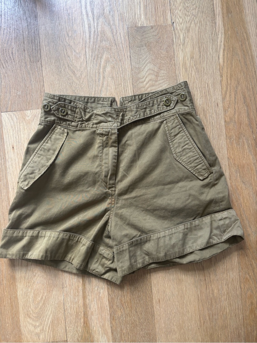 rag & bone Olive-Tone Utility Shorts